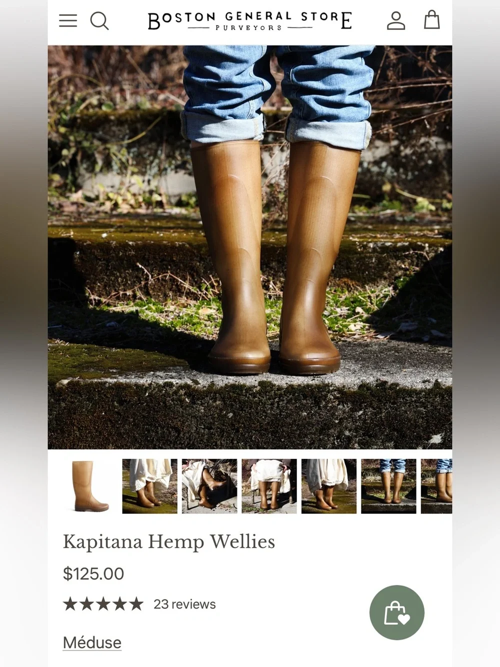 Plasticana Kapitana Hemp Wellies Rain Boots
